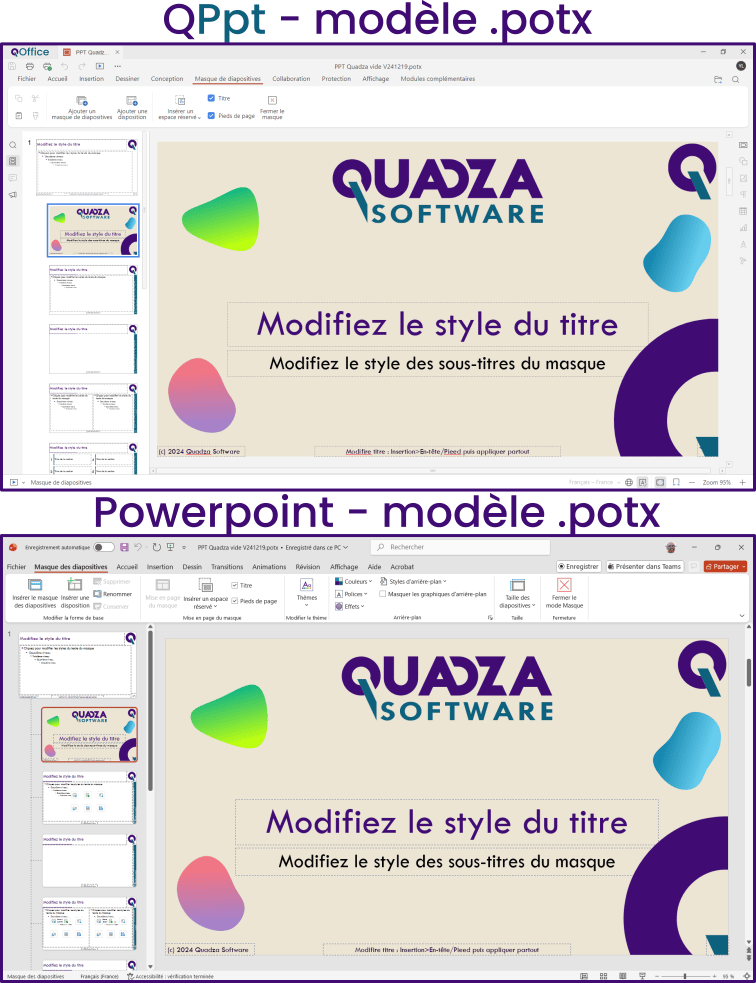 QOffice - QPPT vs Powerpoint template